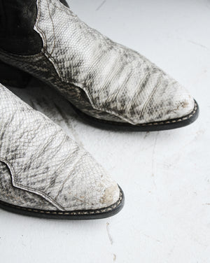 Vintage Snakeskin Cowboy Boots